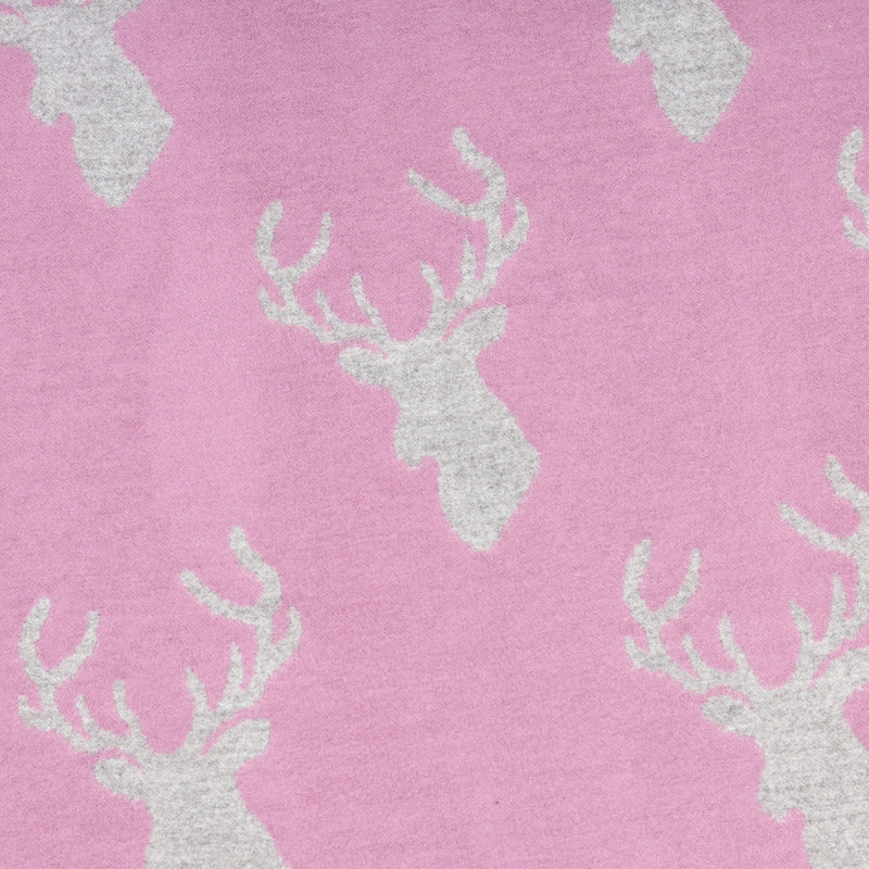 New Stag Super Soft Stole Purple/Light Grey