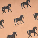 New Horse Super Soft Stole Dk Beige/Dk Grey