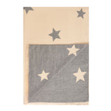 New Star Super Soft Stole Cream/Light Grey