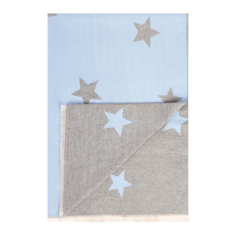 New Star Super Soft Stole Light Blue/Light Grey