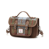 Harris Tweed Edinburgh Satchel Macleod Tartan / Light Brown