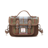 Harris Tweed Edinburgh Satchel Macleod Tartan / Light Brown