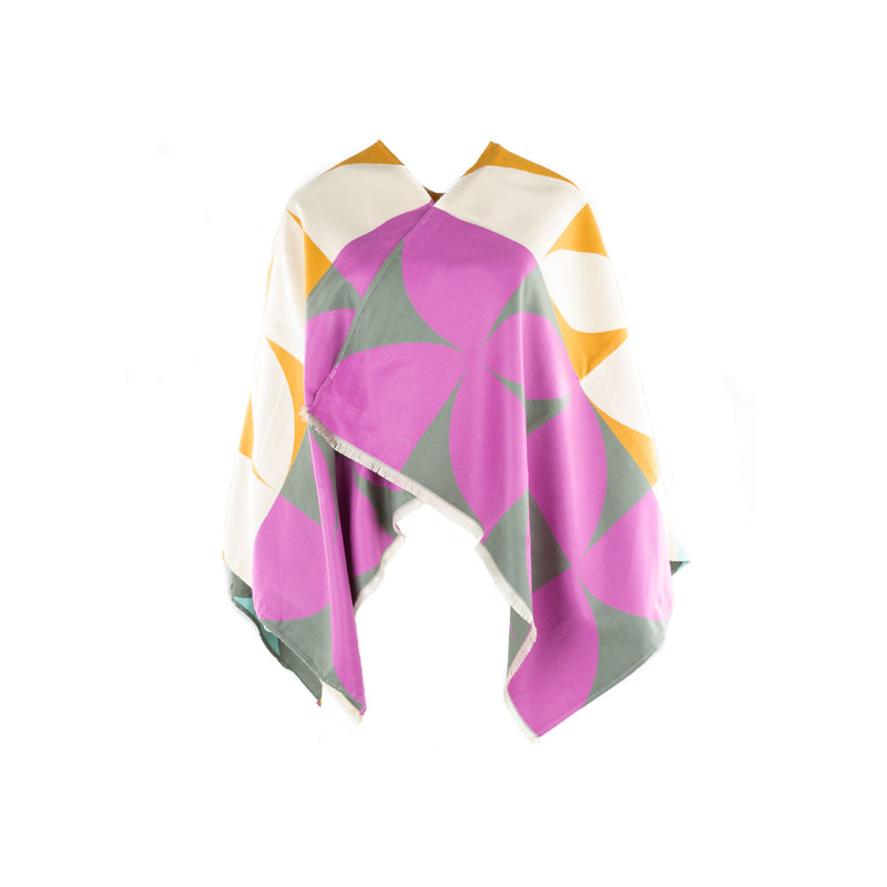 Leaf Super Soft Cape Pink/Ochre