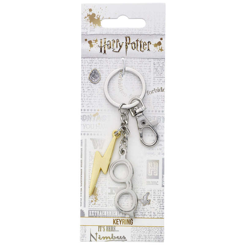 Harry Potter Glasses & Lightning Keyring