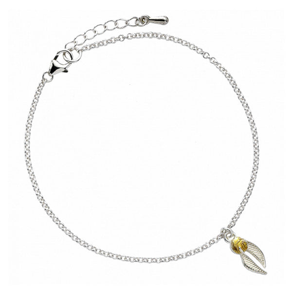 Sterling Silver Golden Snitch Bracelet