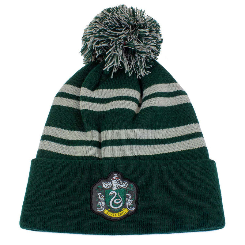 Adults Slytherin Chunky Knit Beanie