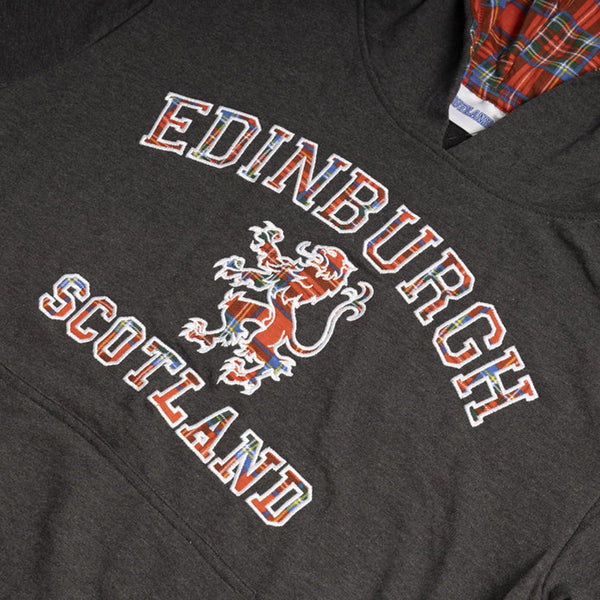 Edinburgh Tartan Lion Hoodie