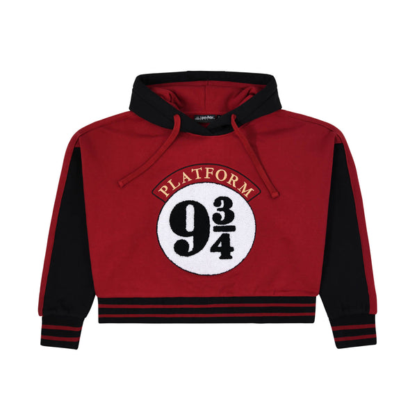 Ladies Platform 9 3/4 Crop Hoodie