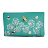 Moonflower Compact Bee Purse Turquoise