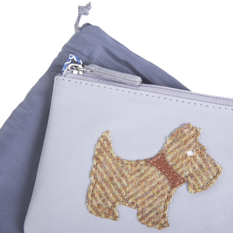 Coin Purse Multi Coloured Dog Grey