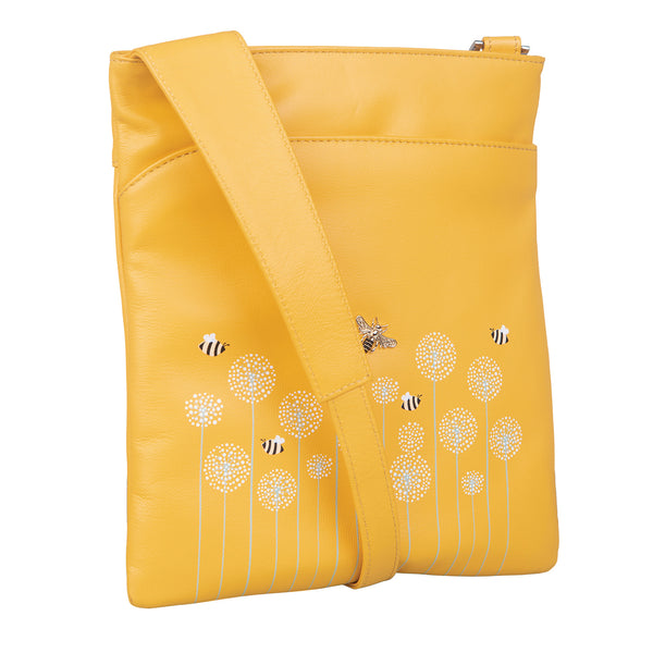 Moonflower Slim Cross Body Bag Yellow