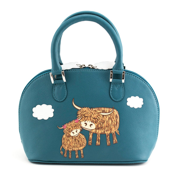 Bella Zip Round Grab Bag Teal