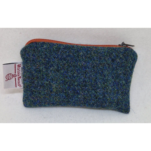 Harris Tweed Zip Coin Purse Green