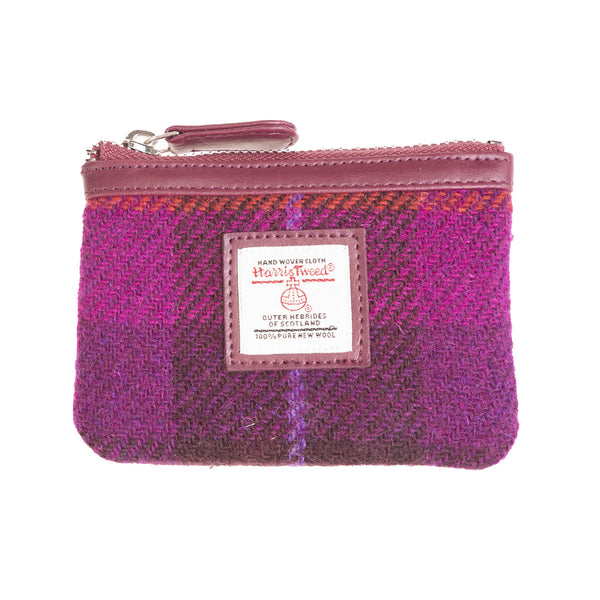 Coin Purse Purple Check