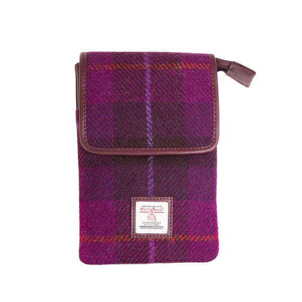 Mini Crossbody Bag Purple Check