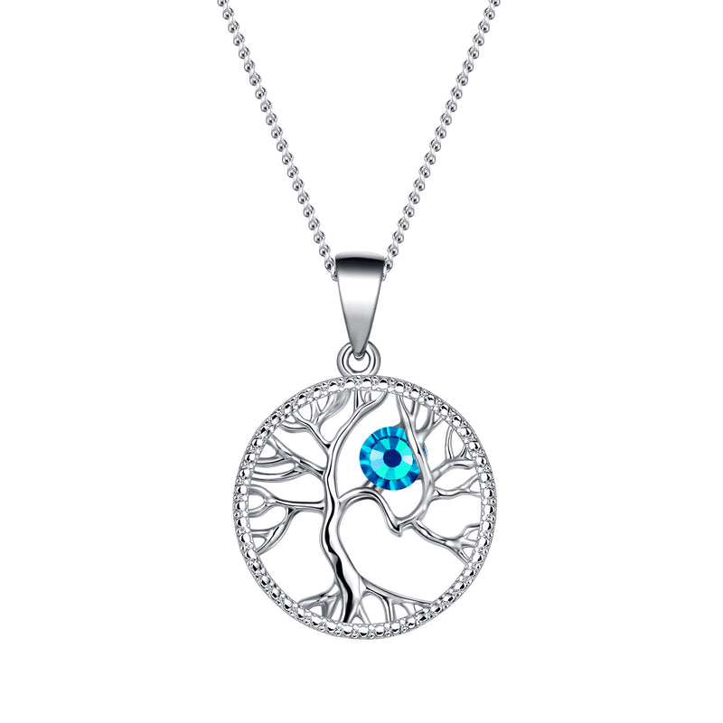 Swarovski Tree Life Birthstone Necklace