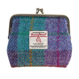 Eigg Coin Purse Green & Purple Check