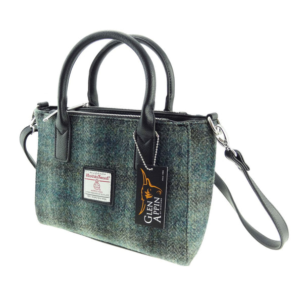 Small Tote Bag With Shoulder Strap Brora Moss Green