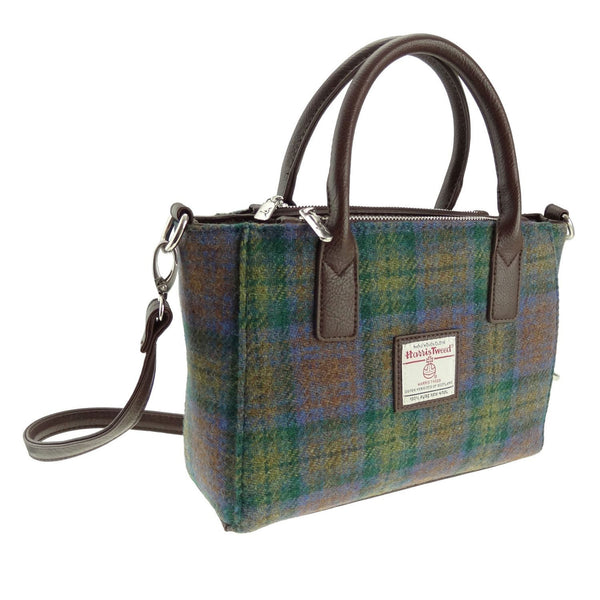 Small Tote Bag With Shoulder Strap Brora Skye Tartan