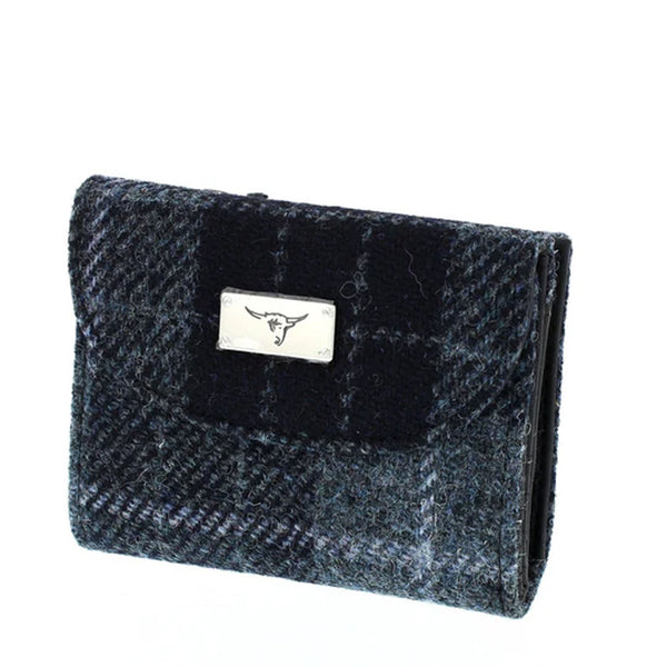 Harris Tweed Wallet - Jura Grey/Black Tartan