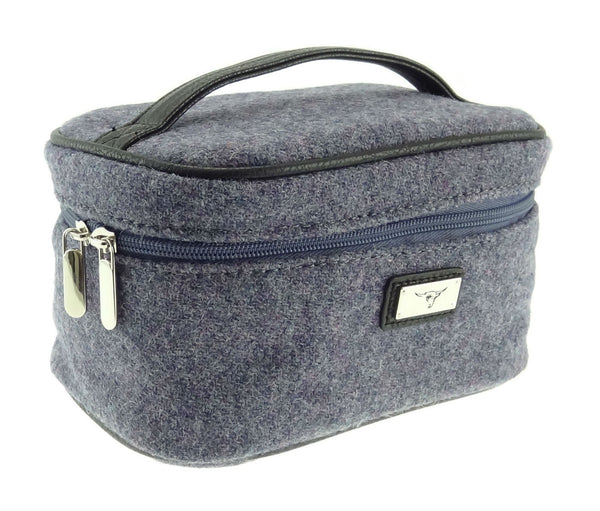 Harris Tweed Cosmetic Bag Purple Blend