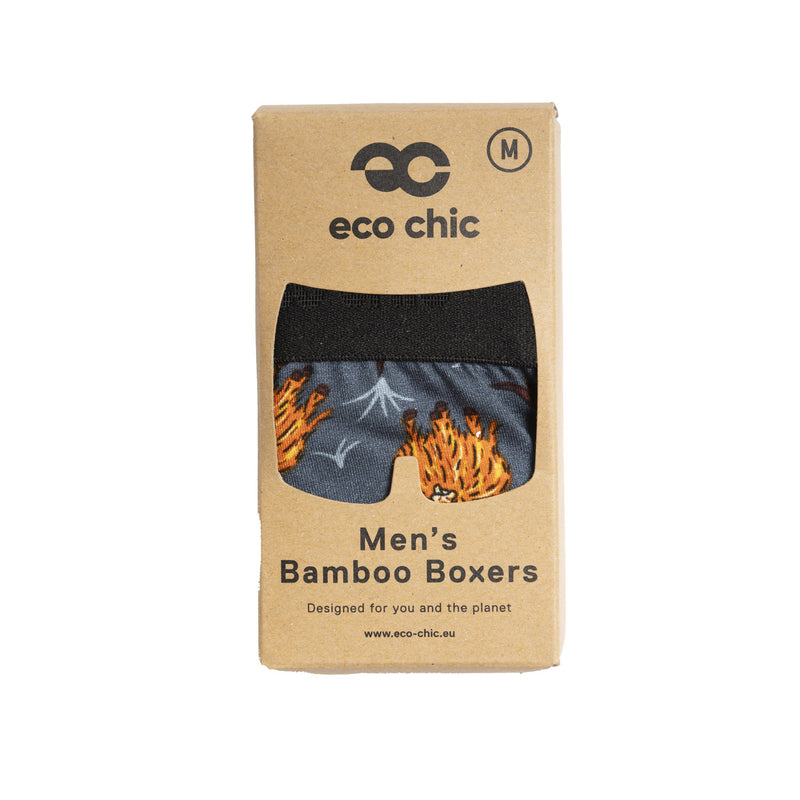 Highland Cow Bamboo Underpants Grey