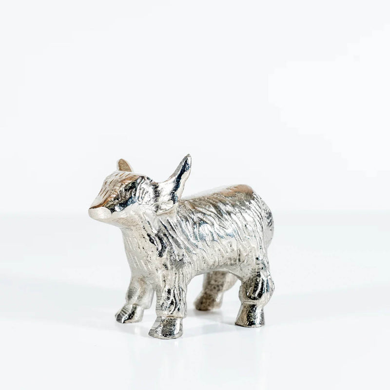 Silver Highland Cow Large