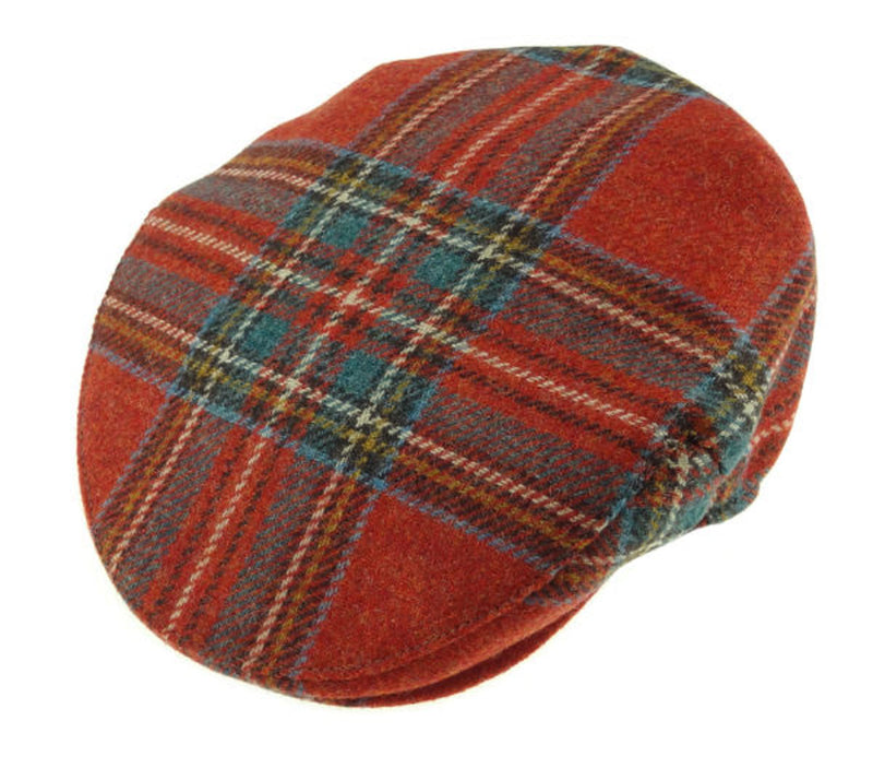 Shetland Wool Tartan Cap Stewart Royal