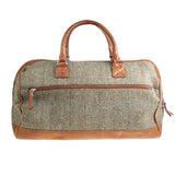 Ht Leather Weekender Bag Lt Brown Check / Tan