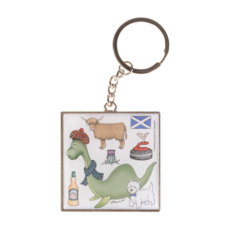 Scotland Keepsake Keyring Double Sided