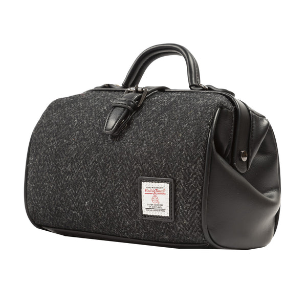 The Medium Doctor Bag Black Herringbone