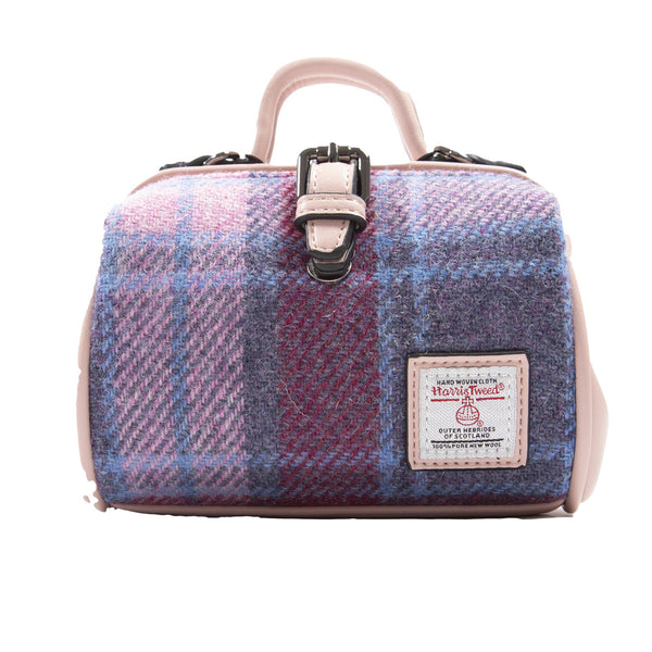 The Mini Doctor Bag Pink Blue Tartan