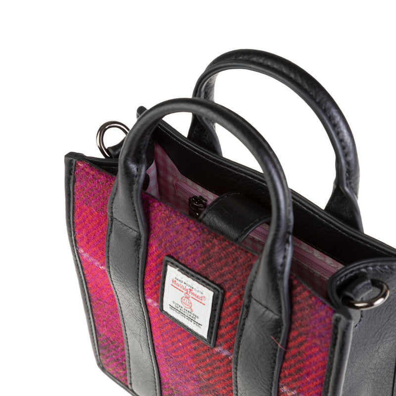 The Medium Tobi Tote Bag Fuchsia Tartan