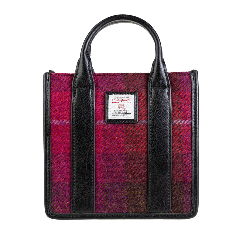 The Medium Tobi Tote Bag Fuchsia Tartan