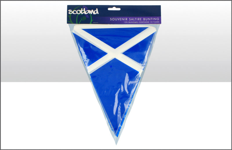 Saltire Pvc Triangular Bunting 10 Flags