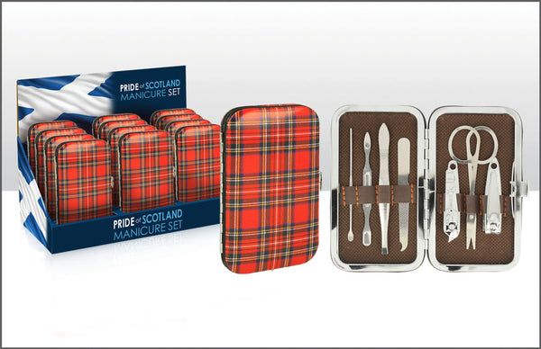 Scotland Tartan Manicure Set