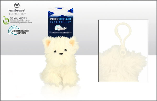 Westie Soft Toy 9.5Cm With Clip