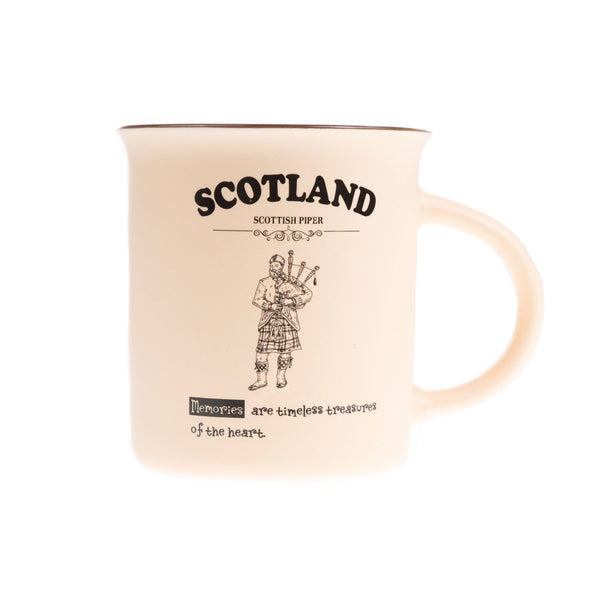 Scotland Piper Bone China Mug Matt