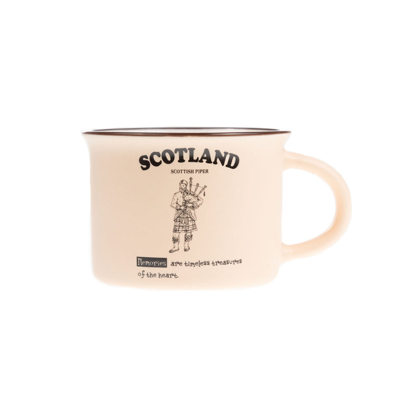 Scotland Piper Bone China Mug Matt