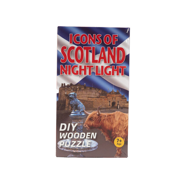 Icons Scotland Nightlight 3D Wood Puzzle