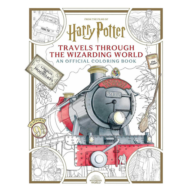 Hp: Travels Wizarding Wrld Color Book Pb