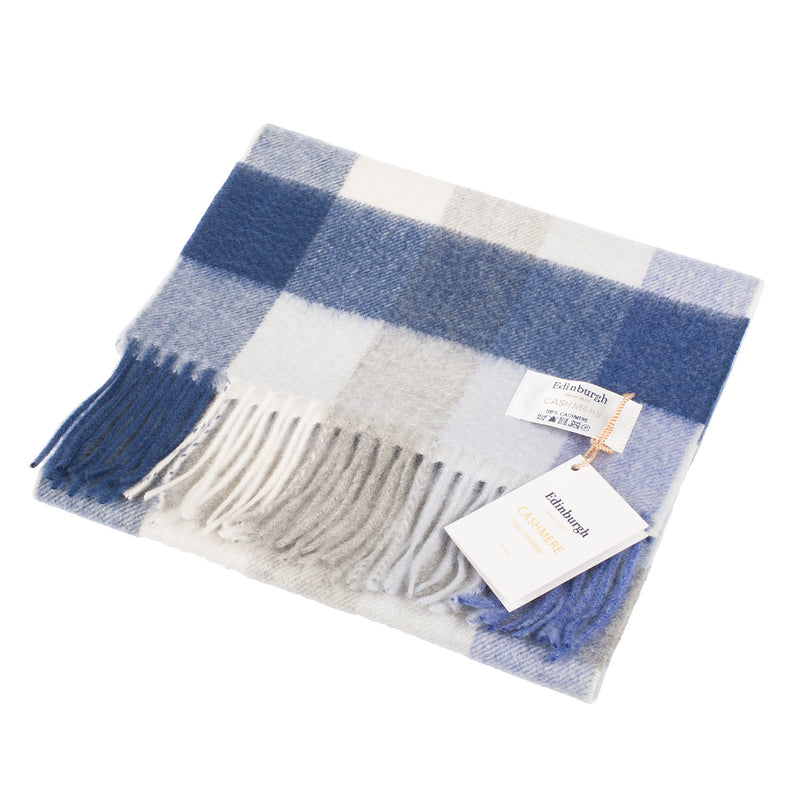 Edinburgh Cashmere Scarf Oakwell Navy