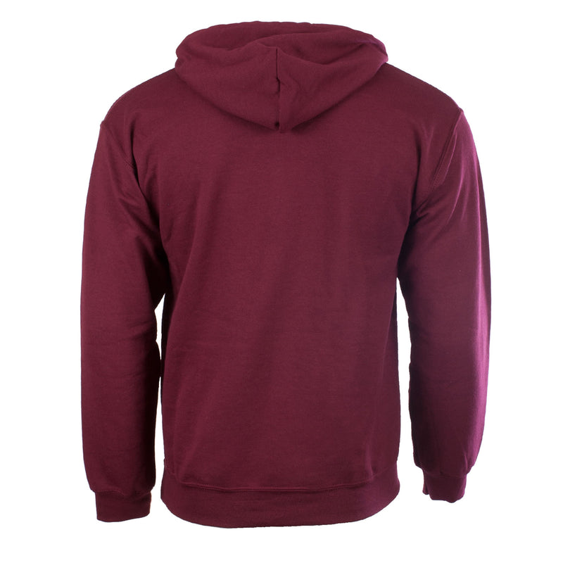 Scotland Harvard Print Hooded Top Maroon