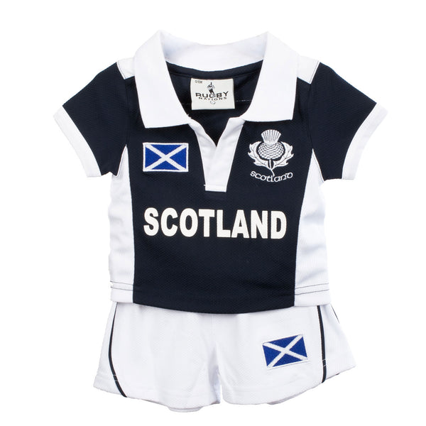 Kids Cool Scotland Rugby Shirt & Shorts