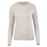 100% Cashmere Ladies Fashion Crew Neck Oyster