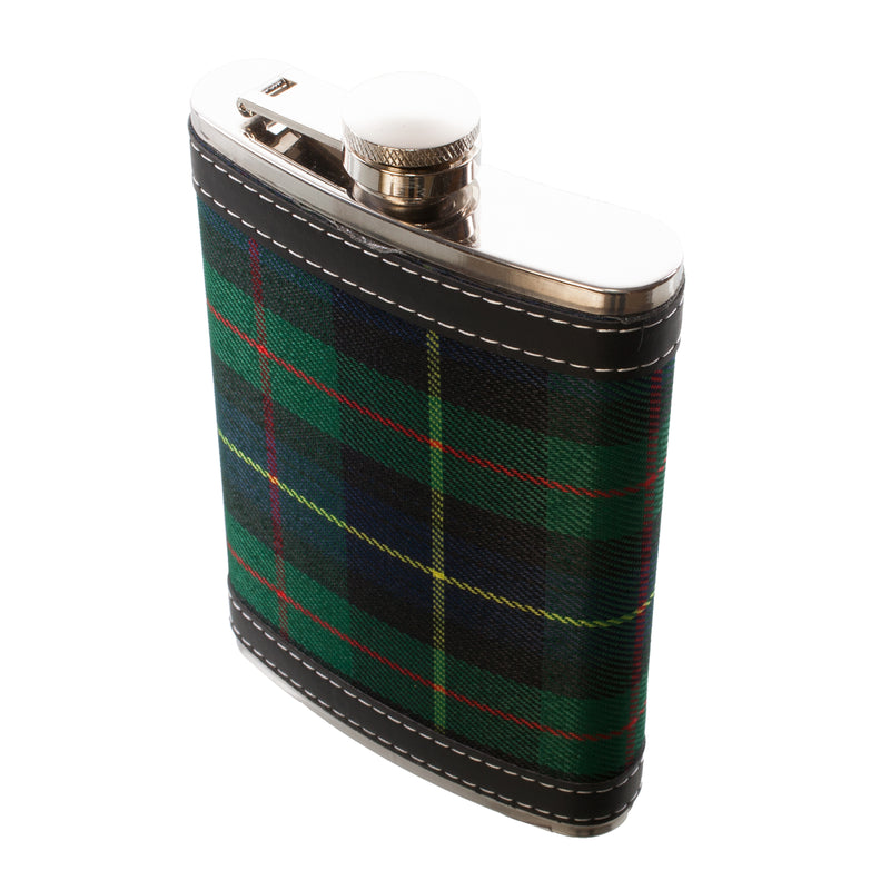 Tartan Hip Flask Plain Black Watch