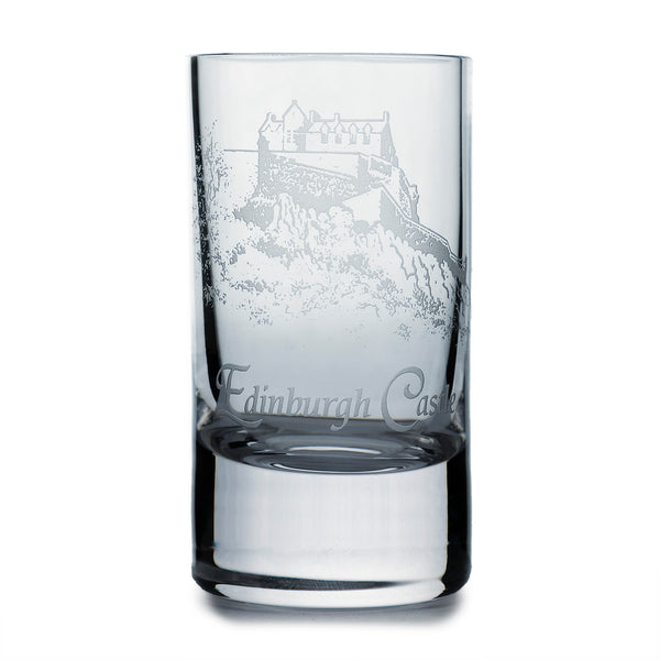 Collins Crystal Clan Shot Glass Edinburgh Castle