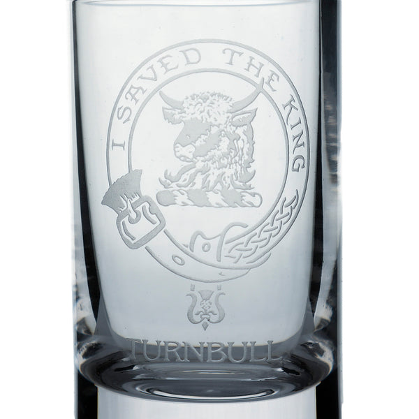 Collins Crystal Clan Shot Glass Turnbull