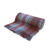 Highland Wool Blend Tartan Blanket / Throw Extra Warm Buchanan Modern