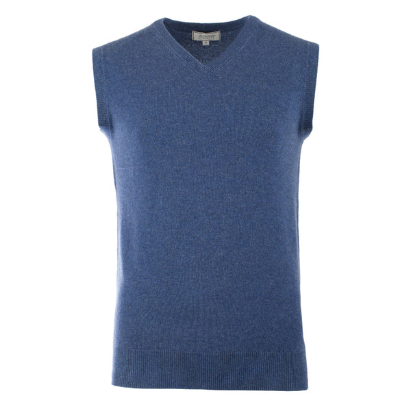 Men's Cashmere V Neck Slipover Lugano